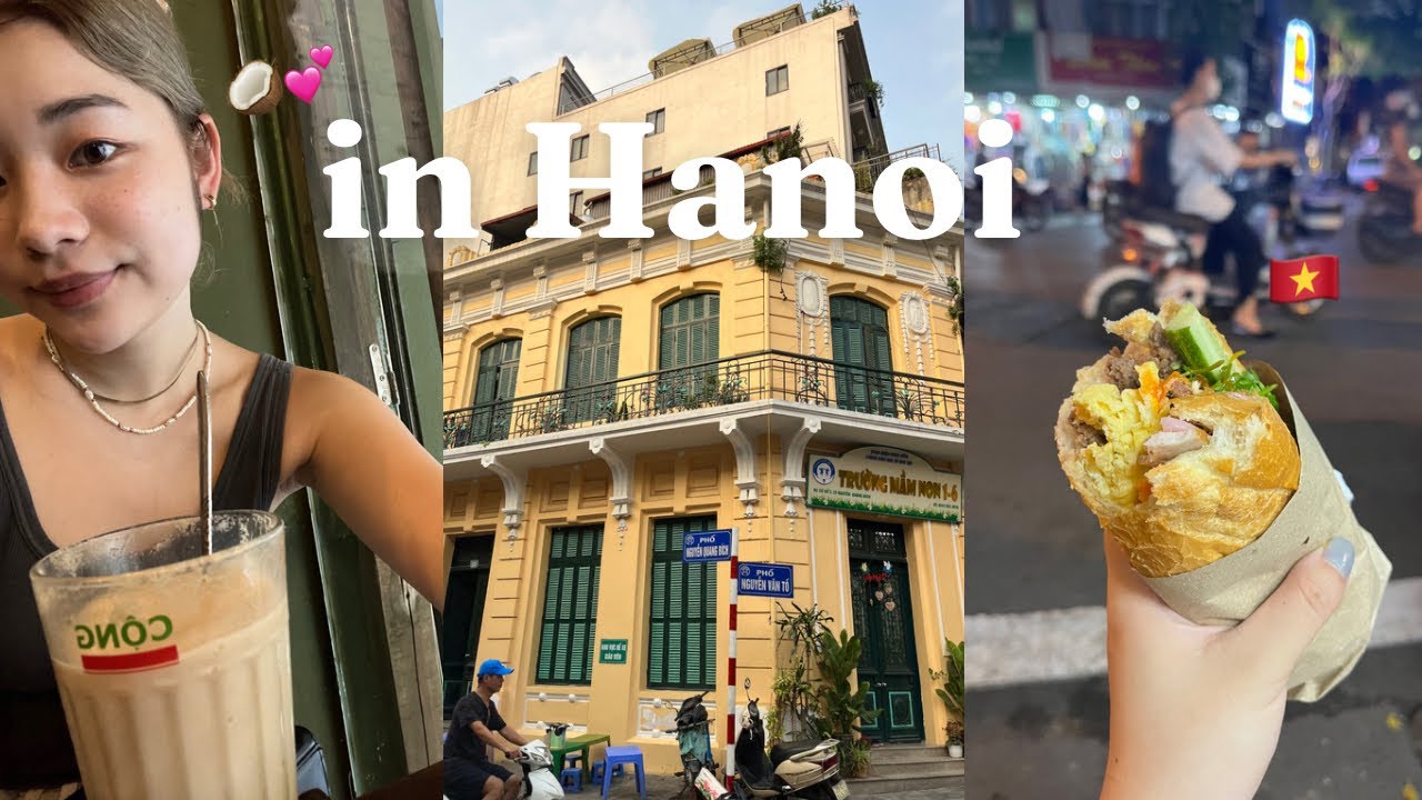 ベトナム大好き女1人旅！金欠でも幸せになれるハノイ48時間ステイ🤍|my best バインミー🥖|ココナッツコーヒー中毒になった🥥☕️