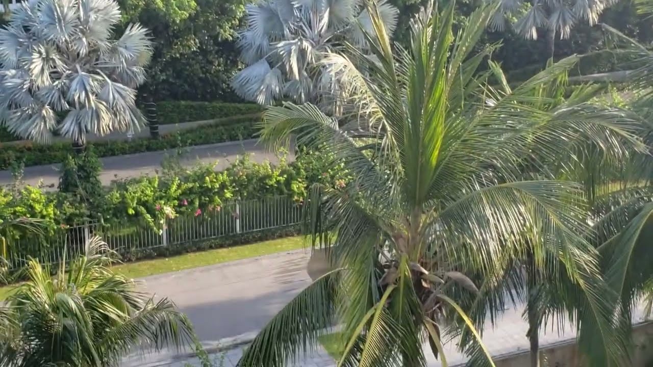 花火もみえたプルマン・ダナン バルコニーからの眺め　the view from Pullman Danang Beach Resort