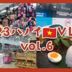 【ベトナム・ハノイVlog】vol. 6 女子ひとり旅！市場/ドラッグストア/ショッピングモール/もちろん食べる♪【2023年】