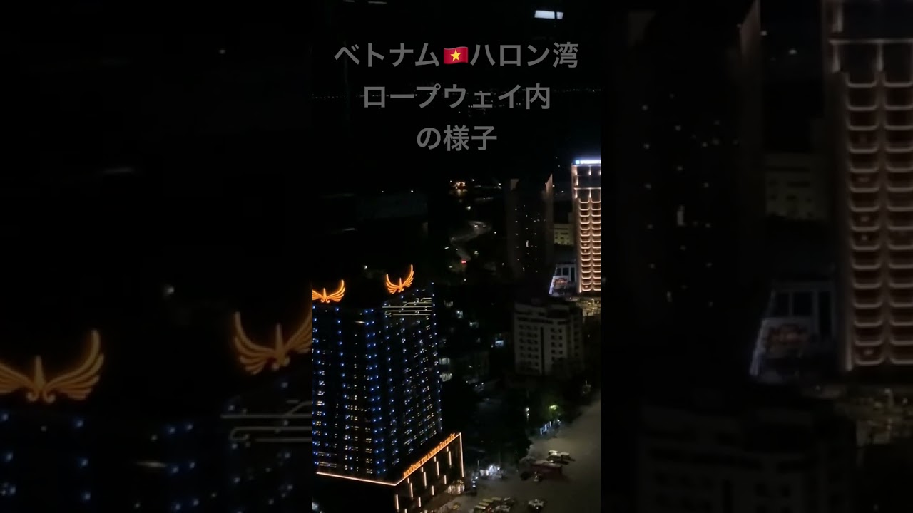 ベトナム旅行記🇻🇳ユネスコ世界遺産ハロン湾／ロープウェイ内の様子MUONG THANH HOTEL羽を広げた鳥のマーク