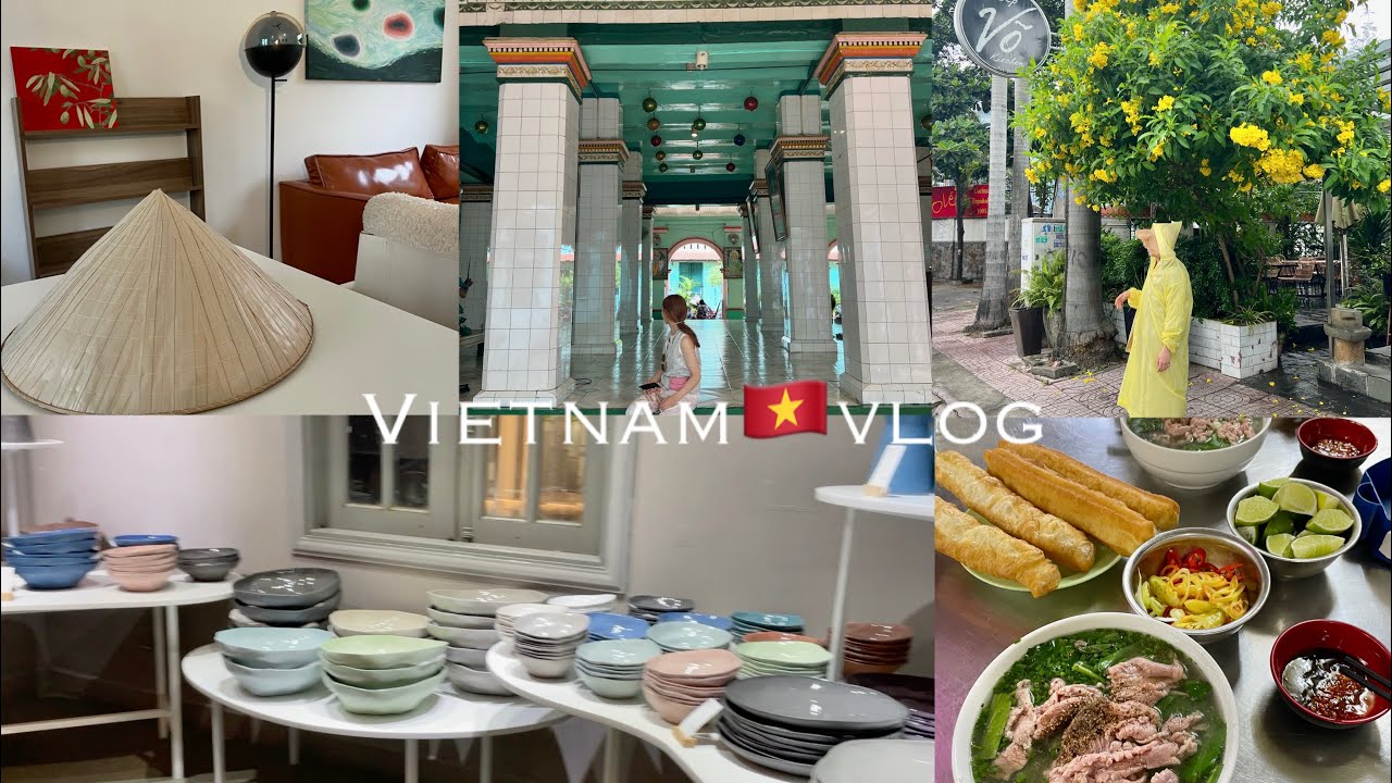 〈Vietnam trip〉ホーチミン弾丸一日旅🇻🇳❣️フォーと生春巻き🥗おすすめな器屋さん|マッサージ|寺院|可愛いカフェ|タオディエン |ベトナム観光スポット