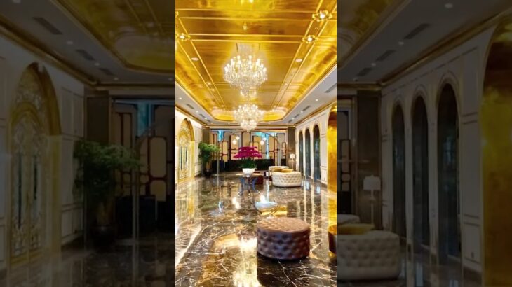 World First Golden Hotel Dolce Hanoi Golden Lake hotel is Gold Plated Hotel #shorts #shortsfeed