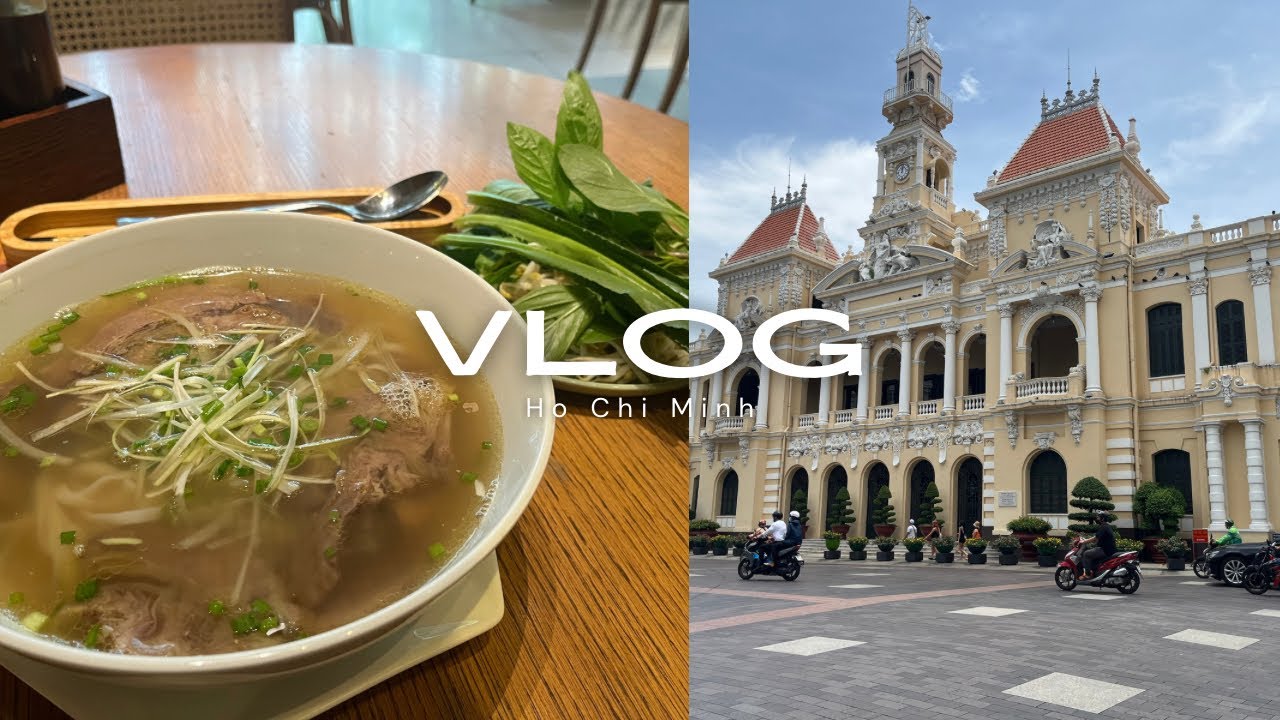 ［vlog］ベトナム🇻🇳/ホーチミン/ドンコイ通り/フォー🍜