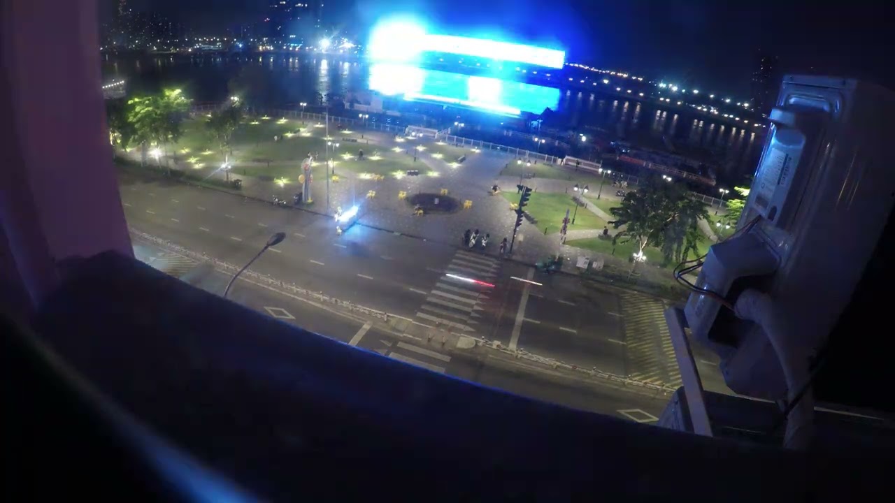ベトナム）ホーチミン）ホテルからの夜景）タイムラプス