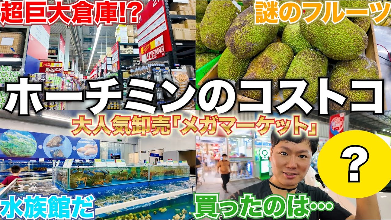 【🇻🇳ホーチミン】大人気の「メガマーケット」を全部見てきたら感動した【ホーチミンひとり旅「まだ知らない16区1都市エリア」】#33