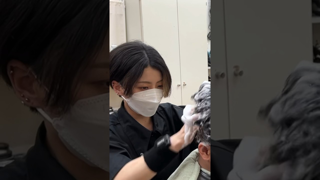 💈床屋っていいよね💈 #shorts #散髪屋 #理容室 #理髪店 #床屋 #asmr #asmrvideo #新中野 #バーバーチェリークラブ #barbershop