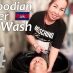 美熟女シャンプー カンボジア理髪店/床屋 ASMR Barber Hair Wash