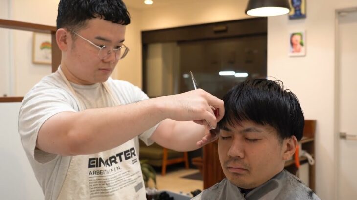 💈🇯🇵ポップなアートとアメリカンヴィンテージ家具が印象的な新中野の理容室「ヨコタトコヤ」でヘアカット、シャンプー、シェービング