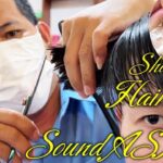 ヘアカット/襟足剃り/顔剃り【ゲスト】理髪店/床屋 カンボジア Haircut and Shave ASMR