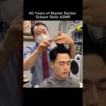 40 Years of Master Barber Scissor Skills ASMR #barbershop #haircut #relaxing