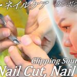 爪切り/ネイルケア/マッサージ(足)カンボジアのベトナム式理髪店/床屋 ASMR Barber