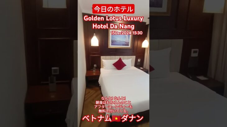 【ベトナム🇻🇳ダナン】今日のホテルは?「Golden Lotus Luxury Hotel Da Nang」★15Dec2024 #vietnam #danang #shorts #hotel