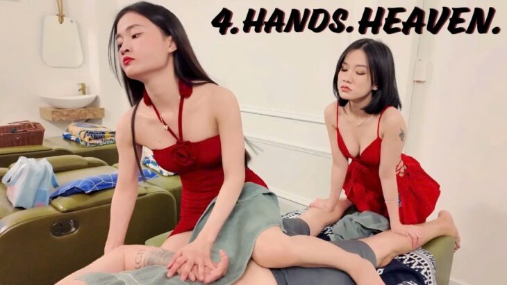 ASMR: 4 HAND Vietnamese JADE 007 BARBERSHOP Full Service (호치민 제이드 007 #베트남이발소)