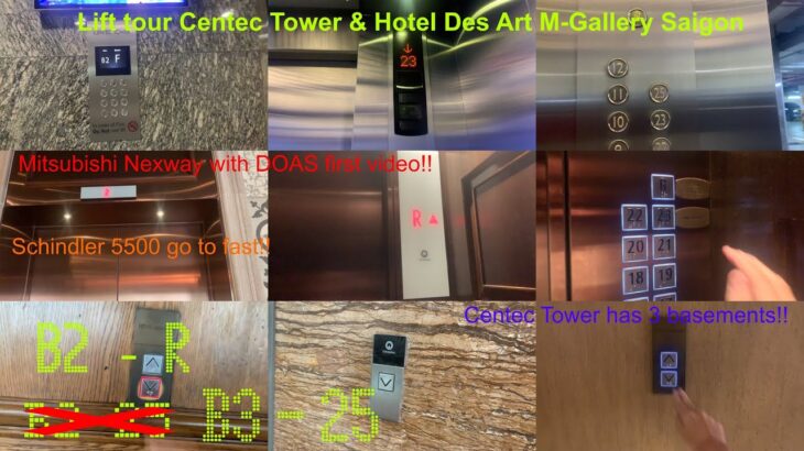 Lift tour – Centec Tower And Hotel Des Arts M-Gallery Saigon, HCMC, VN