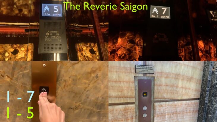 (Passenger + Hotel Lobby lifts) Mitsubishi Nexway Elevators – The Reverie Saigon, HCMC, VN