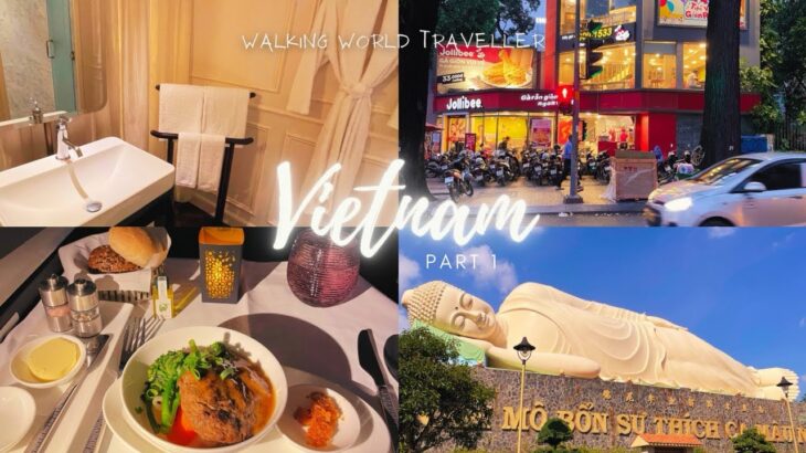 SAIGON Vietnam Vlog: Business class, hotel tour and first meal