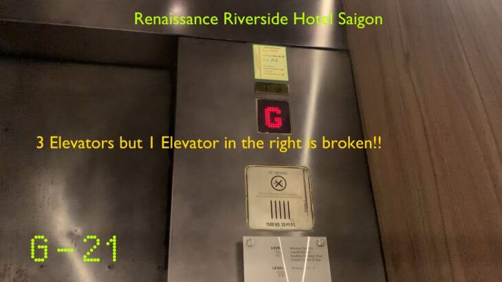 (Retake 2 + EPIC FALL!) Schindler Miconic V – Renaissance Riverside Hotel Saigon, HCMC, VN