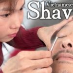 顔剃り/髭剃り ベトナム理髪店/床屋 Vietnam Barber Shaving ASMR