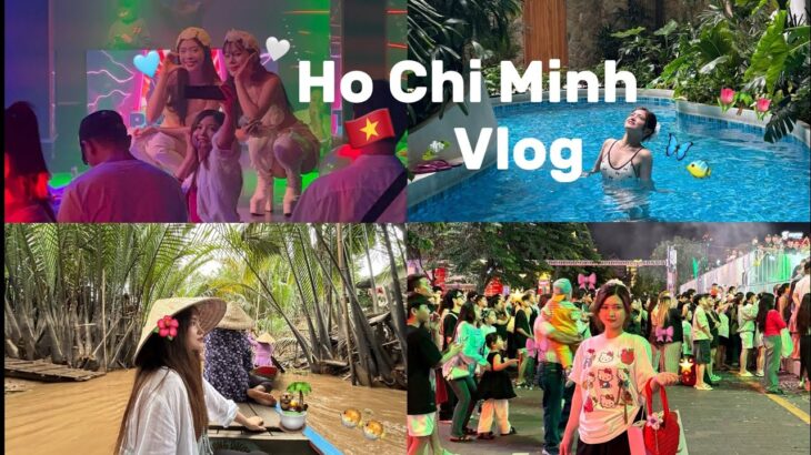 【後半】ベトナムvlog🇻🇳/ホーチミンショッピング🛍️/メコン川ツアー🎣/ブイビエン通り🎆