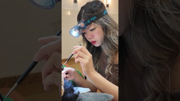 [ASMR] The Most Satisfying Ear Cleaning Ever + 베트남 이발소 귀청소 / ベトナム耳かき体験 feat. Baby Luna Barbershop
