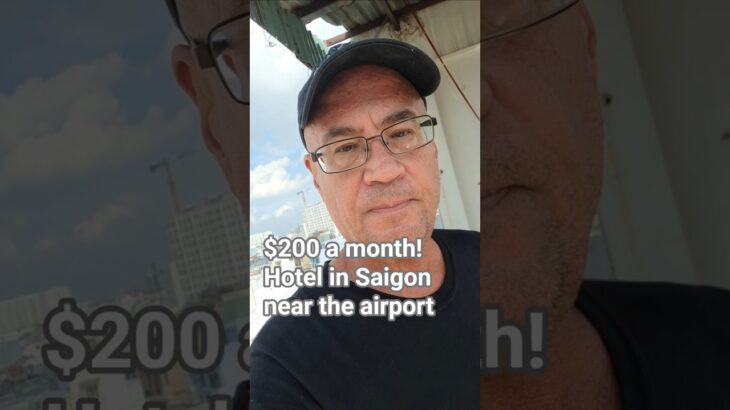 I pay only $200 A MONTH for a hotel in Saigon 🇻🇳 #Vietnam #Saigon #American #airport #SoutheastAsia