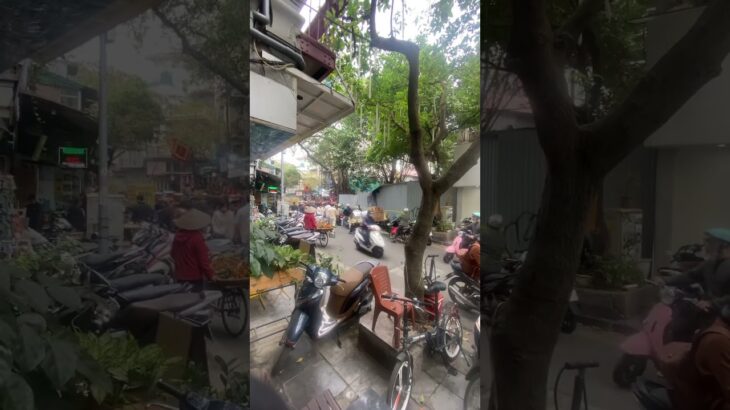 Suasana Depan Hotel di Hanoi, Vietnam — Ramai Tapi Unik! 🇻🇳✨