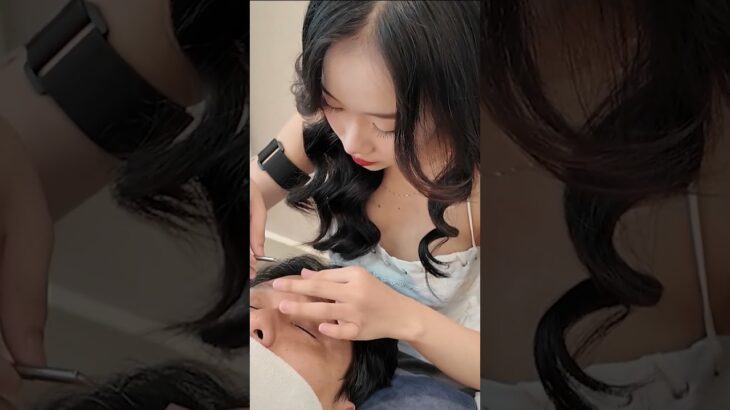 Vietnam Chun Hyang Barbershop Massage Facial Care #asmr #asmrsounds #vietnam #barbershop