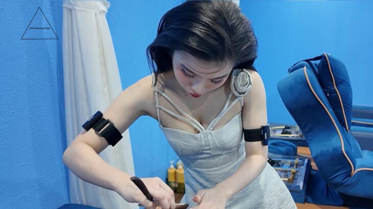 Vietnam NJ 184 Barbershop Massage #asmr  #vietnam #barbershop #베트남 #이발소 #reupload