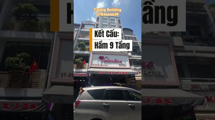 Khách Sạn Hầm 9 Tầng mặt tiền Phố Tây Bùi Viện, P. Phạm Ngũ Lão, Quận 1 #batdongsan #hotel #building