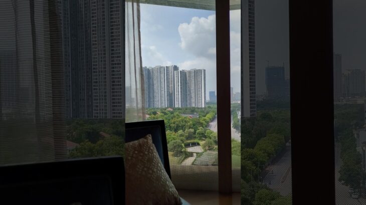 JW マリオット ホテル ハノイJW Marriott Hotel Hanoi　　ラウンジから朝の景色　ゆったりとした時間が良いですね