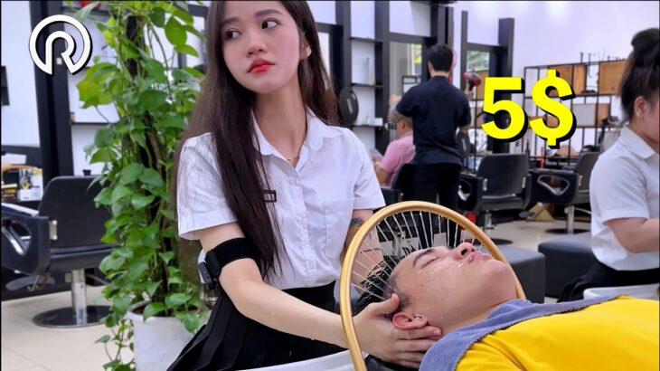 World’s Cheapest Luxury Care 💈 Pretty Masseuse in Vietnam Gives the Perfect Massage!