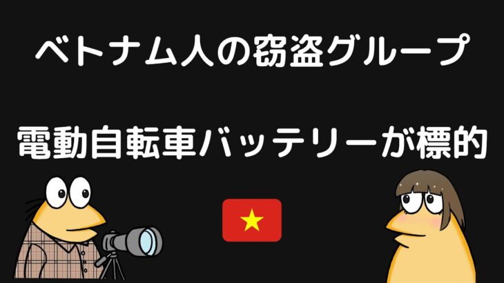 ベトナム人の窃盗グループ、標的は電動自転車バッテリー。今年だけで130件近くに関与か【千葉県】