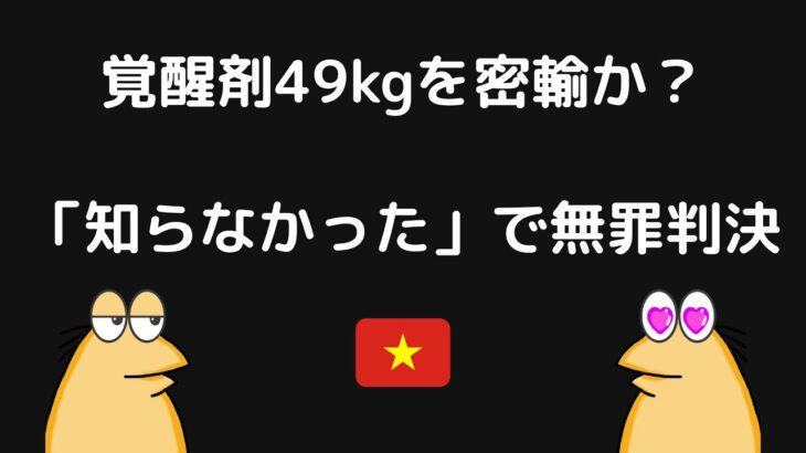 ベトナムから覚醒剤49kgを密輸？……男性に無罪判決