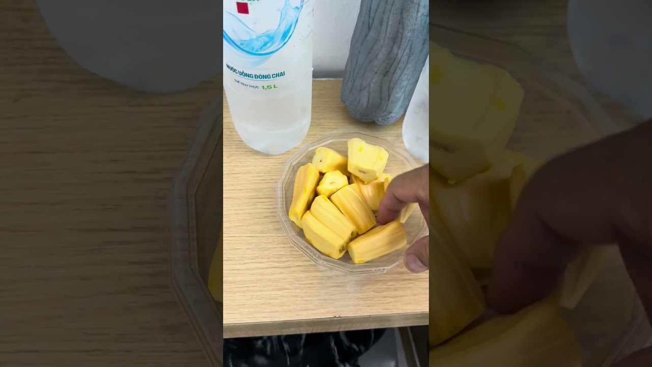 ベトナムのホテルでおっさんが1人ジャックフルーツ(180円)を食べる動画2025年9月 #ベトナム旅行  #海外一人旅 #ジャックフルーツ  #ホーチミン