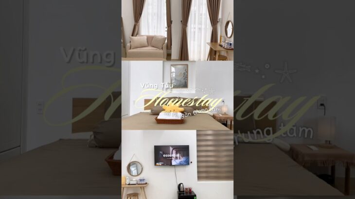 Homestay chill giá siêu iu tại Vũng Tàu🌼🌿 #hotel #homestay #review #shorts