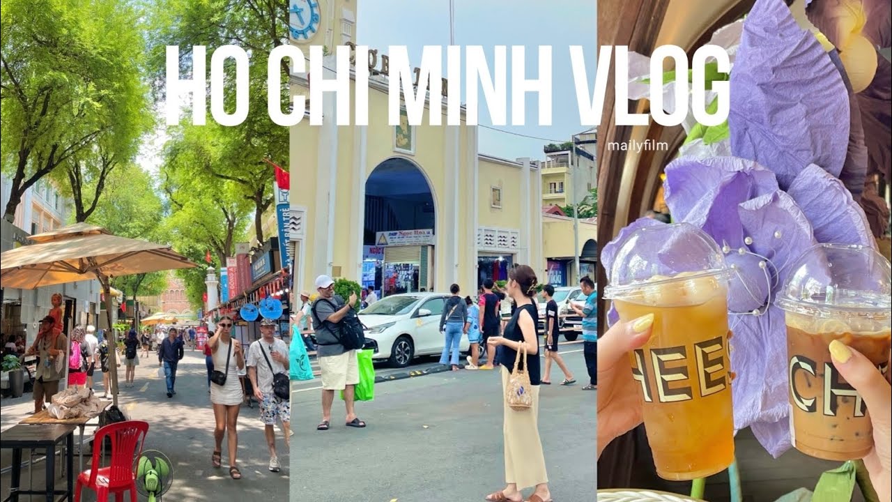 (4K)ベトナム　ホーチミン旅行🌺🇻🇳🌞おしゃれカフェ巡り☕️　おすすめ格安ホテル紹介