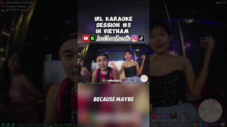 IRL Karaoke session #5 in #vietnam #hochiminh #hanoi #danang #fyp #kickstreaming #adinross
