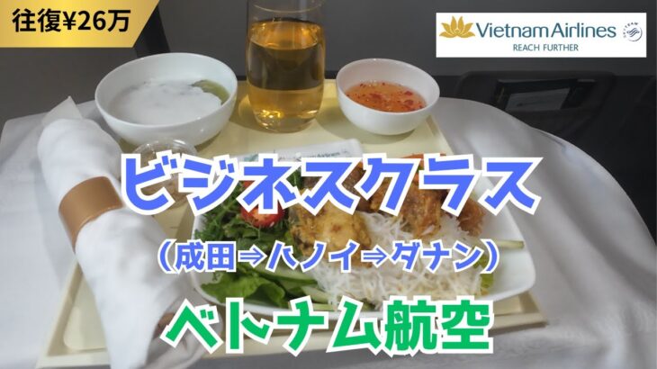 【往復¥26万】東京都：「成田空港」→ハノイ：「ノイバイ国際空港」→ダナン：「ダナン国際空港」｜ベトナム航空ビジネスクラスに搭乗＆プレミアラウンジに入場しました～ホテルが洪水の影響でキャンセルに😭😭