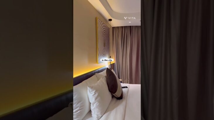 Insane view of the town from hotel balcony!😲#hotelreview #vietnamhochiminh #travelshorts #travel