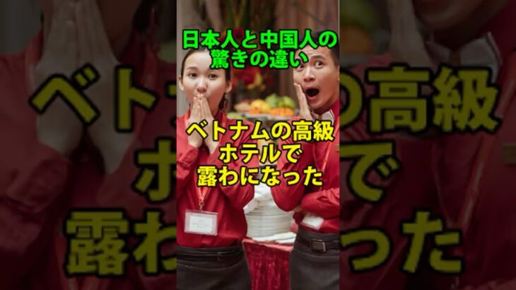 【ベトナムの高級ホテルで露わになった“日本人と中国人の驚きの違い】  #ありがとう #すばらしい #ニッポン #日本文化 #外国人が驚いた #海外旅行 #ビュッフェ文化 #ありがとうニッポン