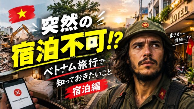 突然の宿泊不可！？ベトナム旅行🇻🇳 で知っておきたいこと宿泊編