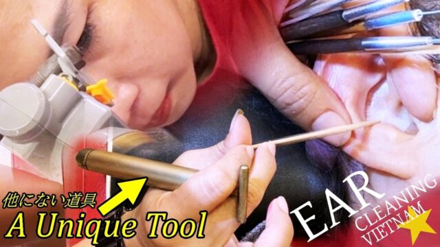 【耳かき】他にはない道具★耳掃除・耳毛剃りASMR ベトナム理髪店 Ear Cleaning
